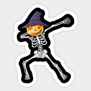 Dancing Skeletons Dabbing Skeleton Dab Boys Girls Halloween Sticker